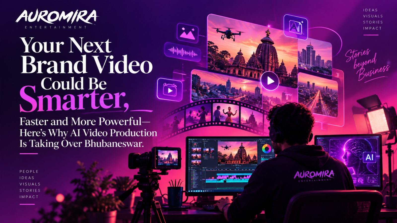 Looking for an AI video production agency in Bhubaneswar? Discover how AI-powered production can transform advertisements, corporate films, reels, explainers and brand storytelling.
